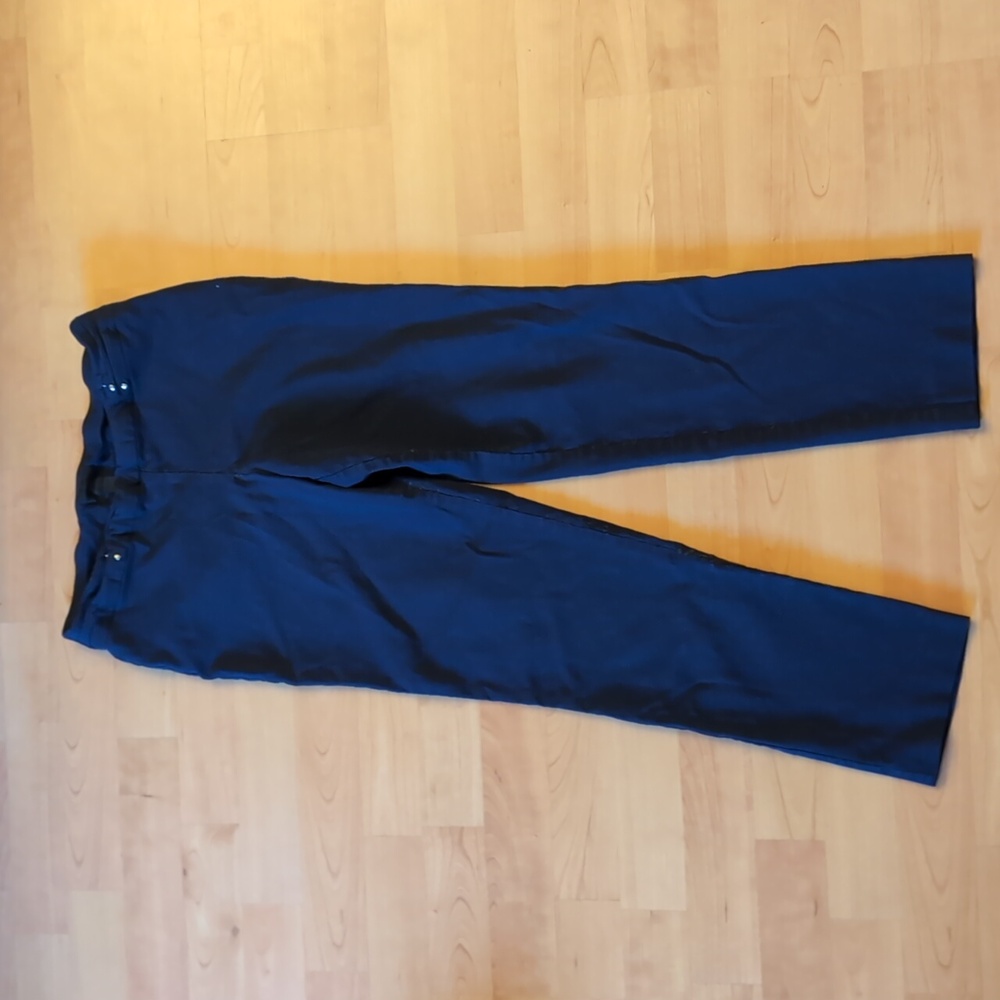 JM Collection Studded-Rivet Straight-Leg Pants - Size PM